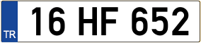Truck License Plate